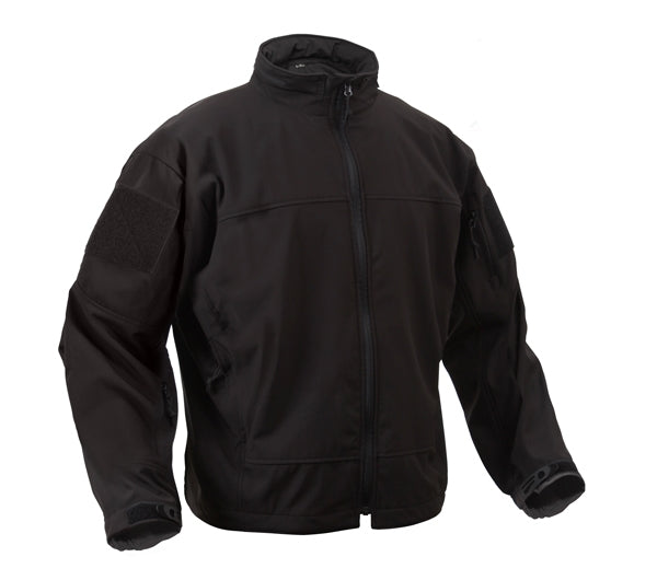 Rothco Black Lightweight Soft Shell Jacket - 5262