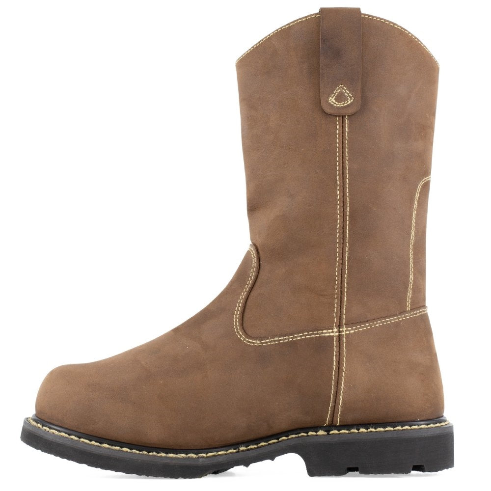 Iron Age Groundbreaker Composite Toe Wellington With Cushguard Internal Metguard Work Boot IA5094