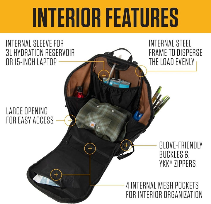 Carhartt 45L Nylon Internal Frame Hiking Backpack B0000440