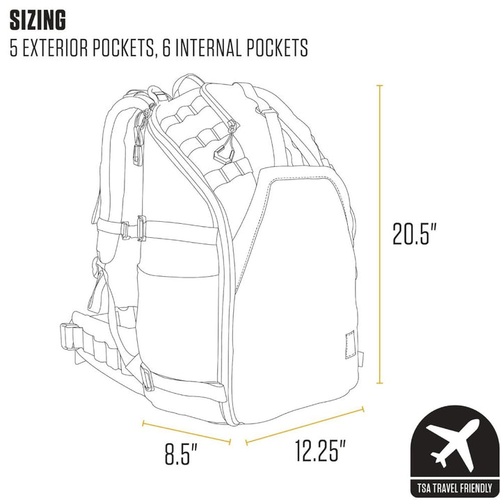 Carhartt 45L Nylon Internal Frame Hiking Backpack B0000440