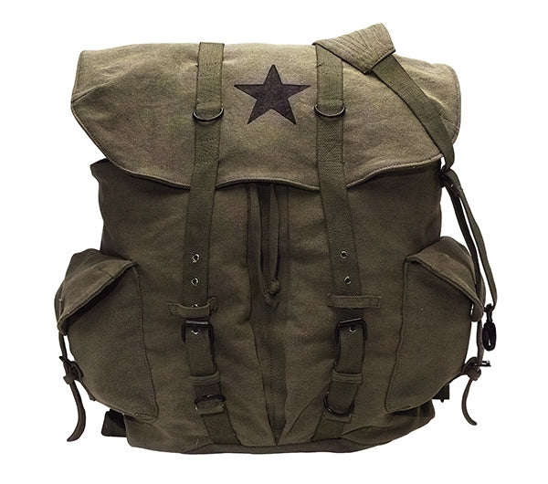 Rothco Olive Drab Vintage Star Back Pack - 9158