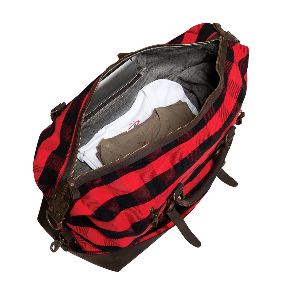 Rothco Red Plaid Extended Weekender Bag - 9086