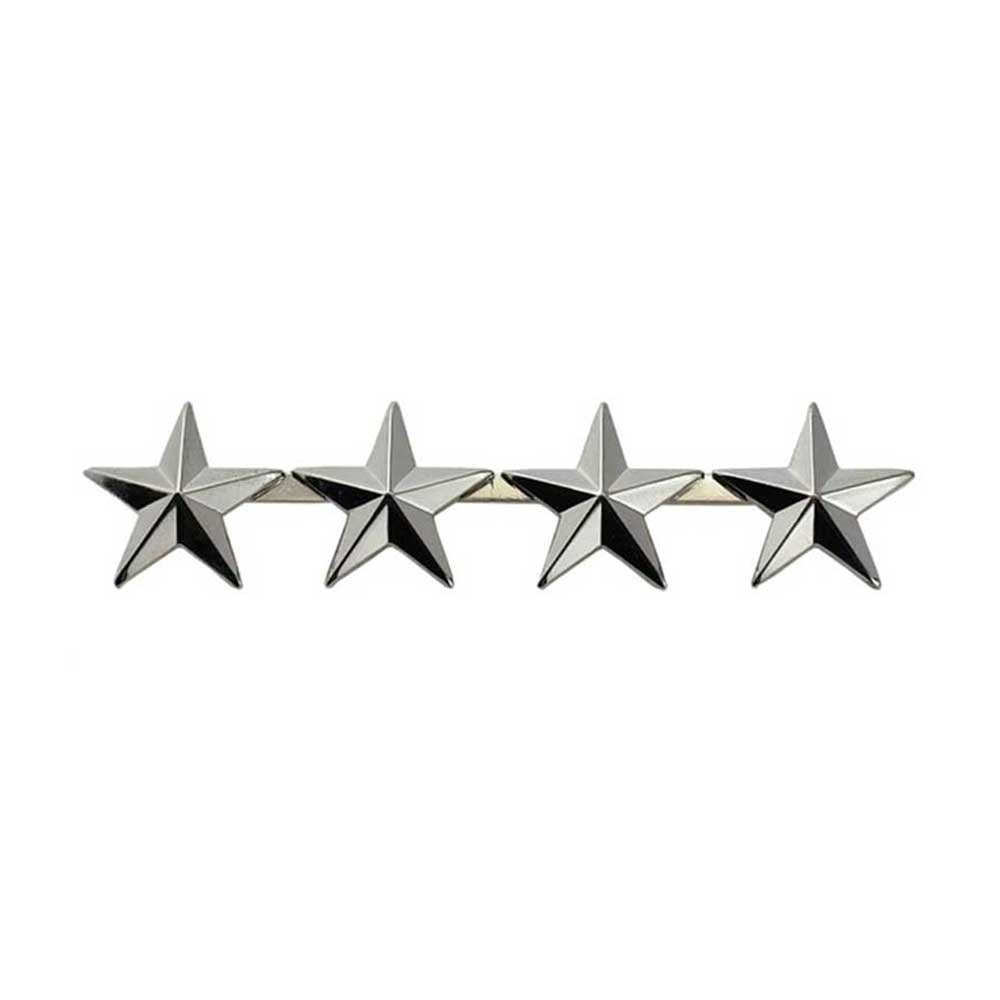 Four Star 0.5 Inch Insignia with Clutch Backs 4488