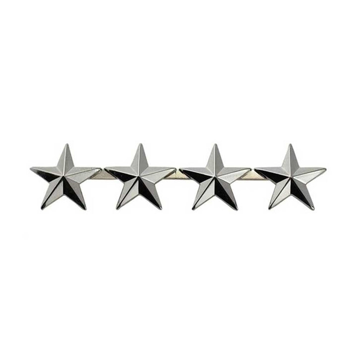 Four Star 0.5 Inch Insignia with Clutch Backs 4488