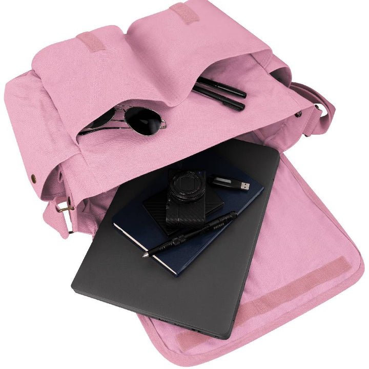 Rothco Pink Canvas Messenger Bag - 8154