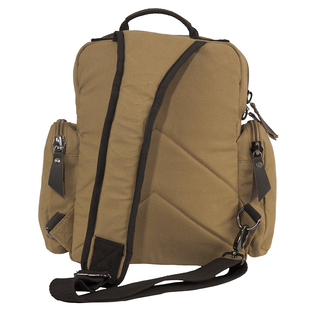 Rothco Coyote Vintage Canvas Sling Backpack 59681