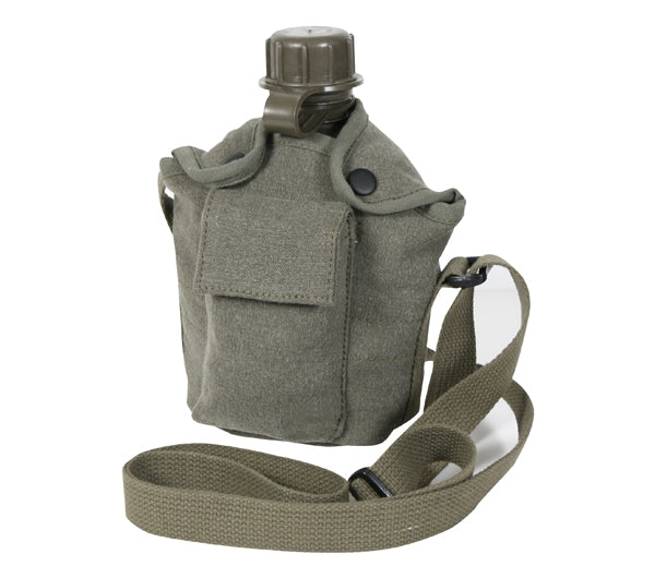 Rothco Vintage Canteen Cover With Shoulder Strap - 614