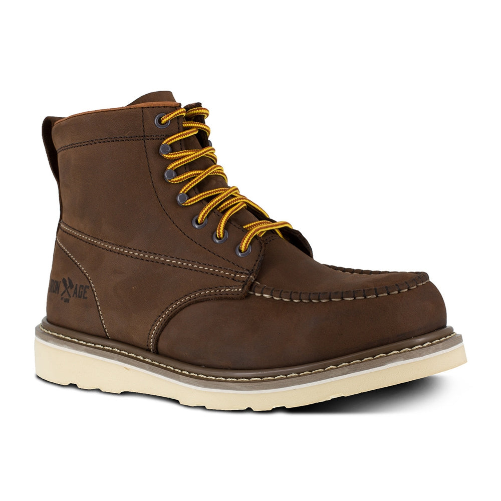Iron Age Reinforcer Steel Toe Wedge Sole Work Boot IA5061