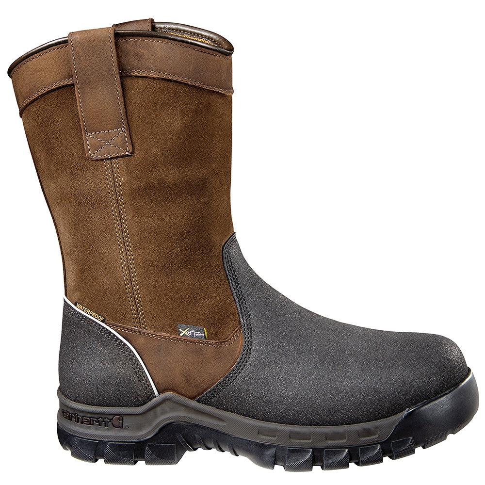 Carhartt Rugged Flex Composite Toe Waterproof Internal Met Guard Wellington Pull On Work Boot CMF1721