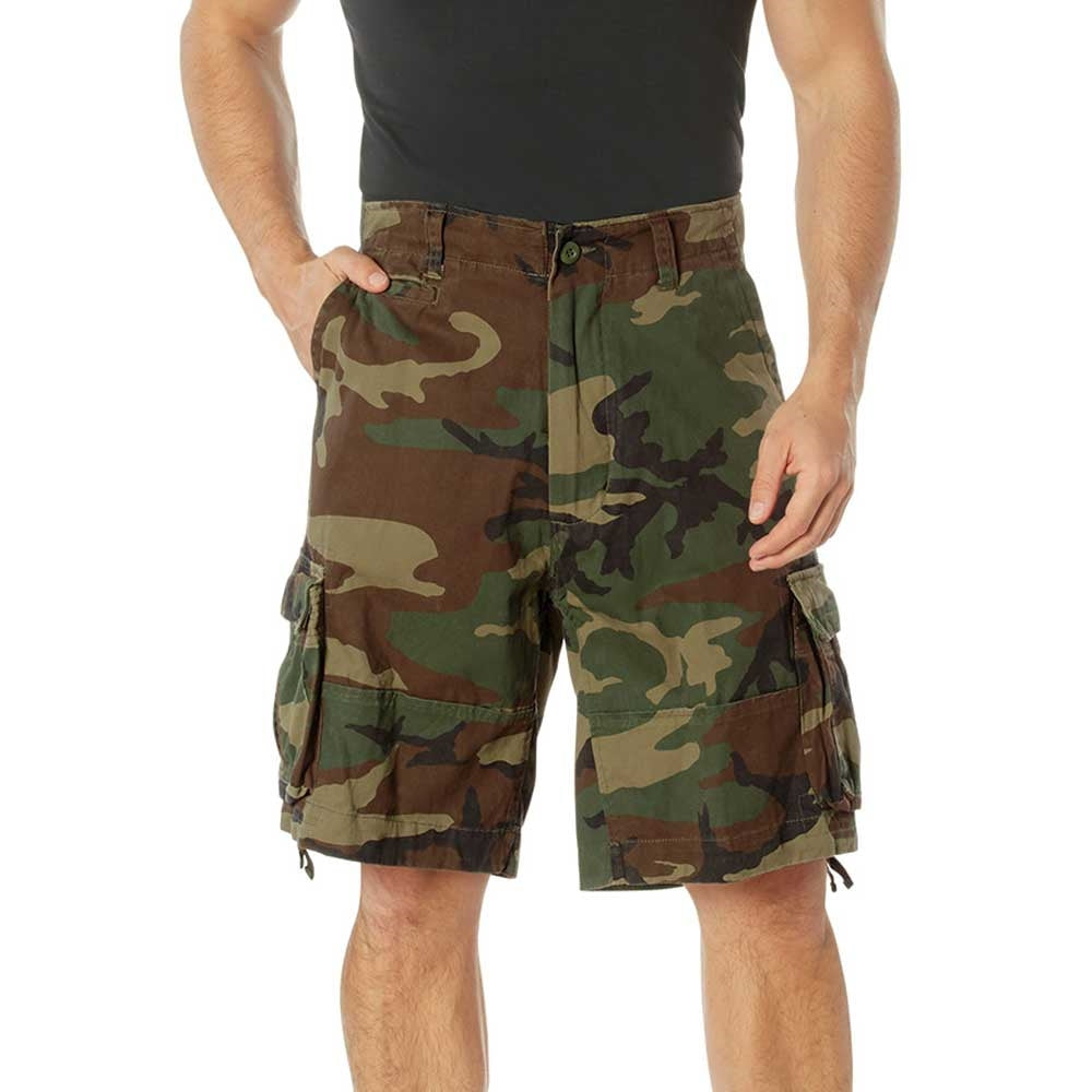 Rothco Woodland Camo Vintage Utility Shorts 2540