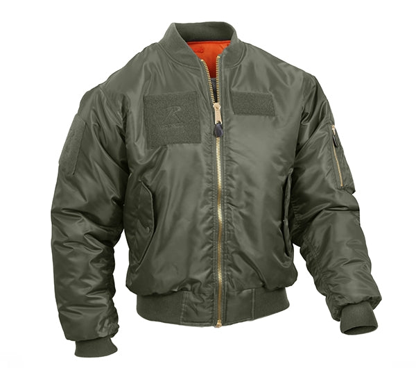 Rothco Sage MA-1 Flight Jacket with Patches 7240