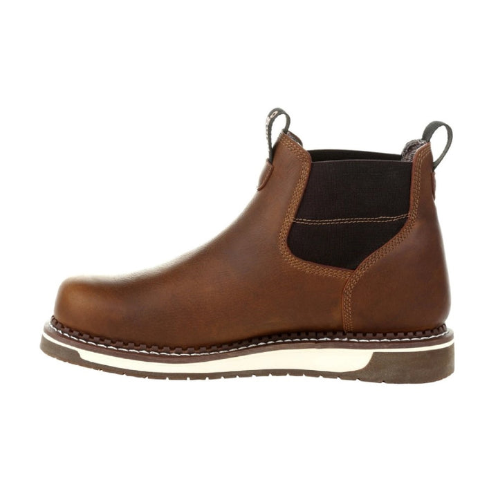 Georgia AMP LT Wedge Waterproof Chelsea Soft Toe Work Boot GB00352