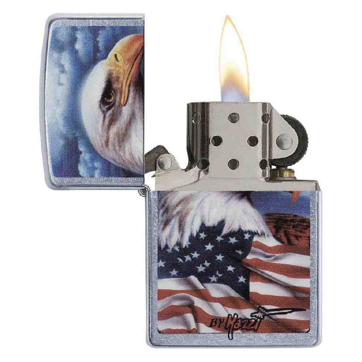 Zippo 24764 Mazzi - Eagle and Flag Street Lighter