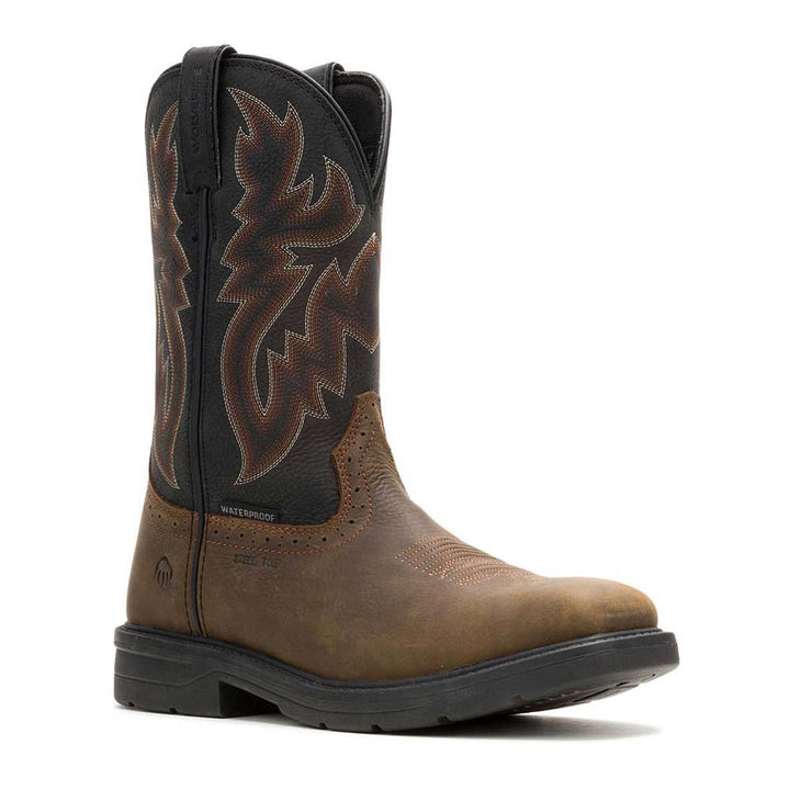 Wolverine Rancher Level Steel Toe Waterproof Western Wellington Pull On Work Boot W251043
