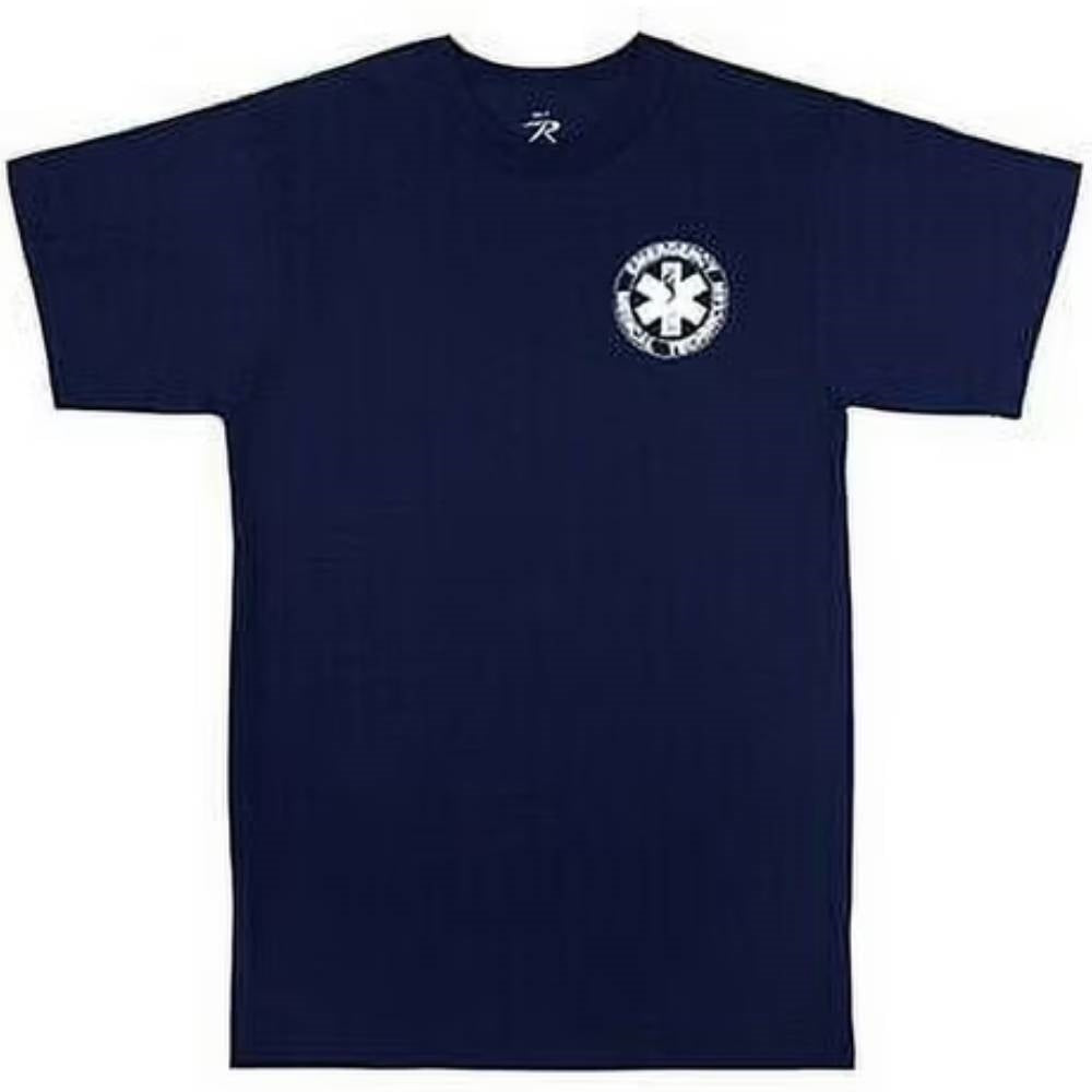 Rothco Navy 2-Sided EMT T-Shirt - 6337