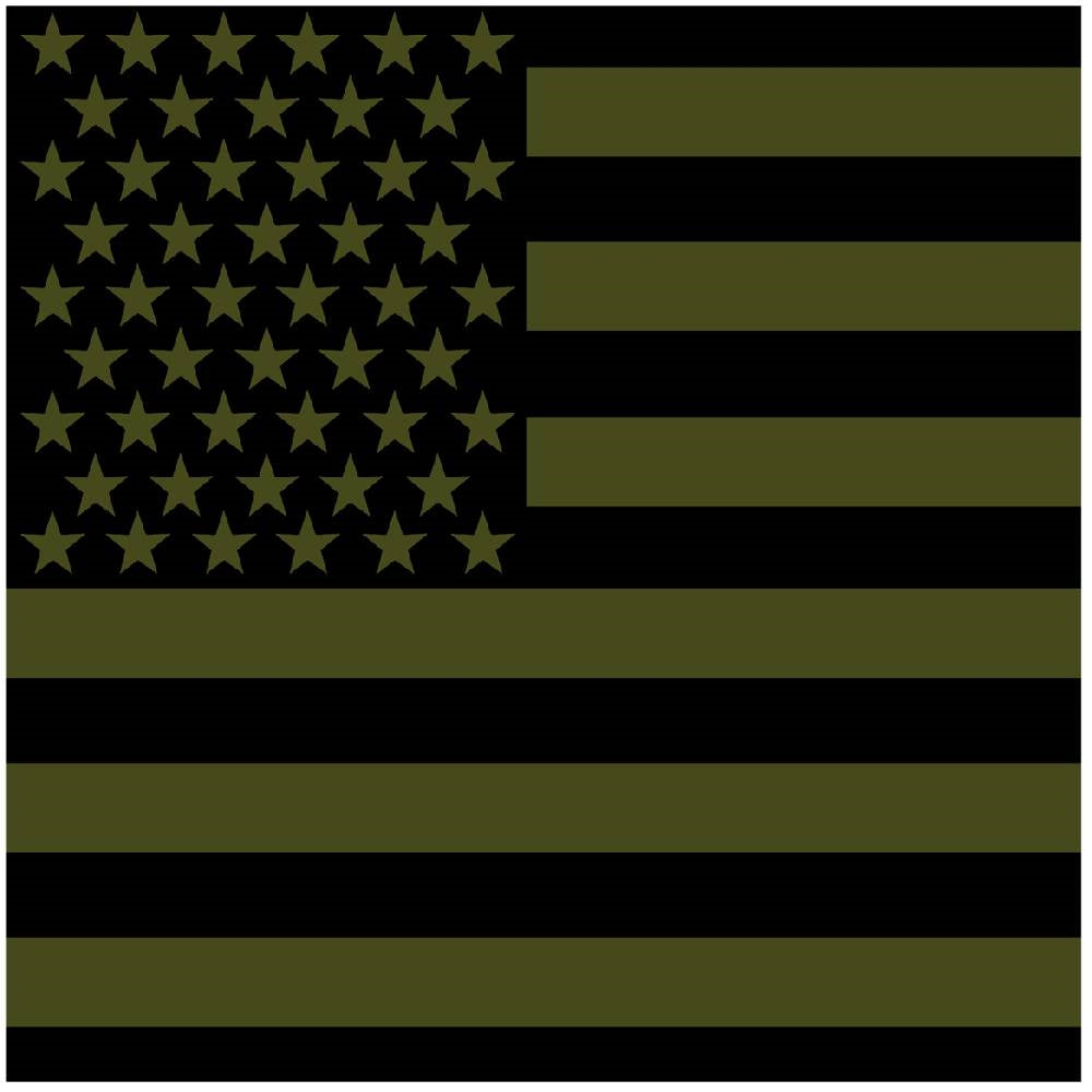 Rothco OD Subdued US Flag Cotton Bandana 4073