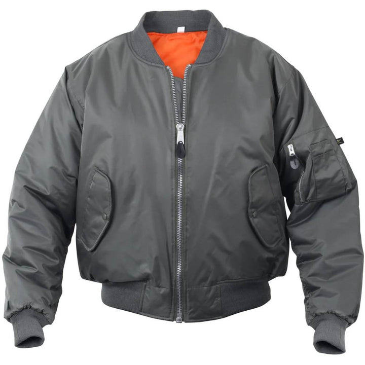 Rothco 7350 Gun Metal Grey MA-1 Flight Jacket