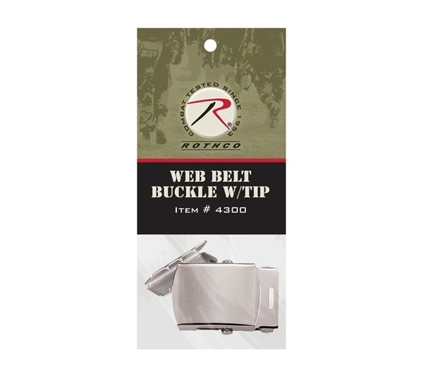 Rothco 4300 Web Belt Buckle And Tip Pack