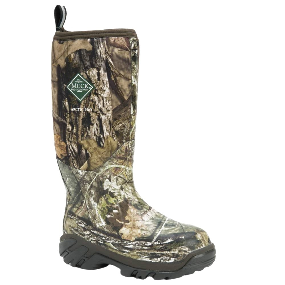Muck Arctic Pro Pull-On Waterproof Mossy Oak Country DNA Soft Toe Boot ACPMOCT