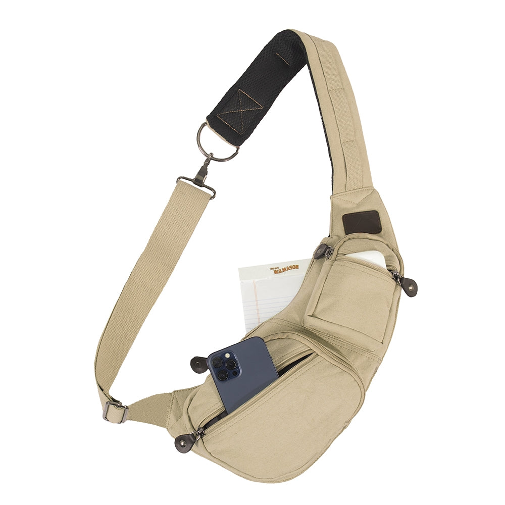 Rothco Khaki Crossbody Canvas Sling Bag 24982