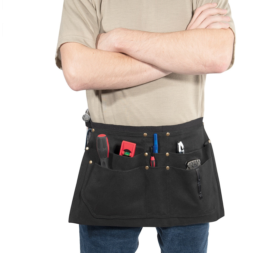 Rothco Black Canvas Waist Work Apron - 42024