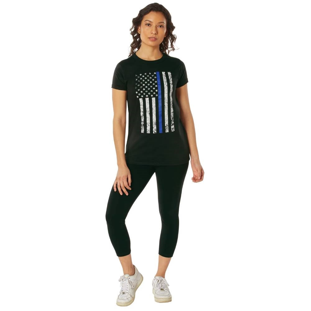 Rothco Women Thin Blue Line Longer T-Shirt 5688