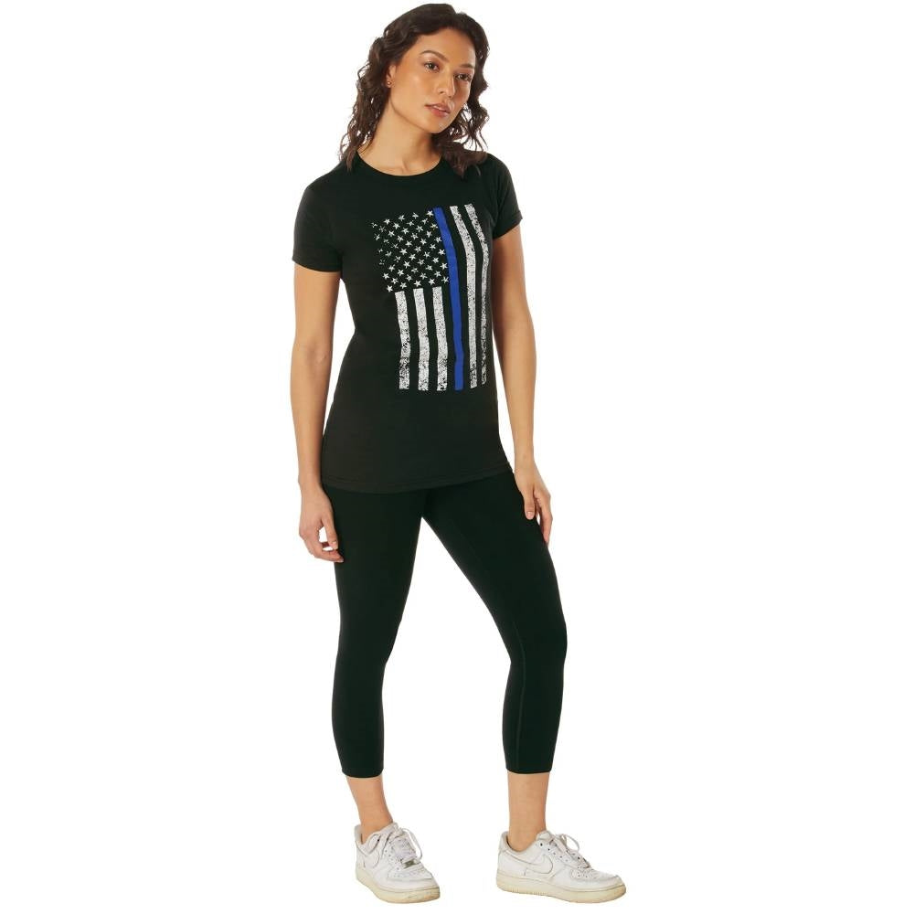 Rothco Women Thin Blue Line Longer T-Shirt 5688