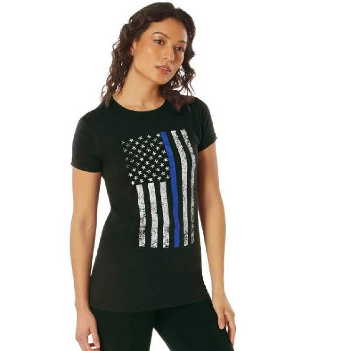 Rothco Women Thin Blue Line Longer T-Shirt 5688