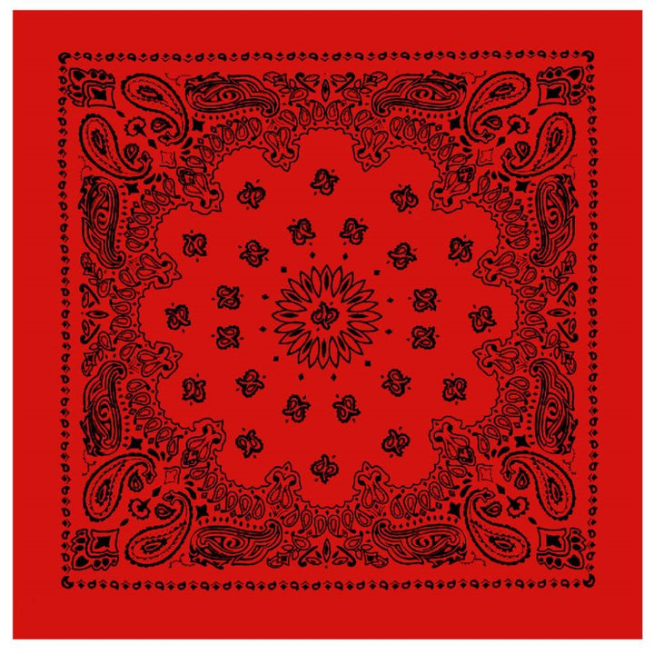 Rothco Red with Black Print Trainmen Bandana 4057