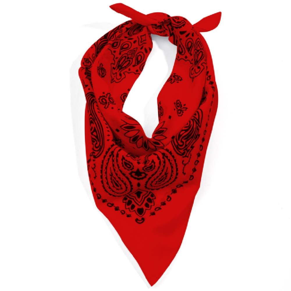 Rothco Red with Black Print Trainmen Bandana 4057