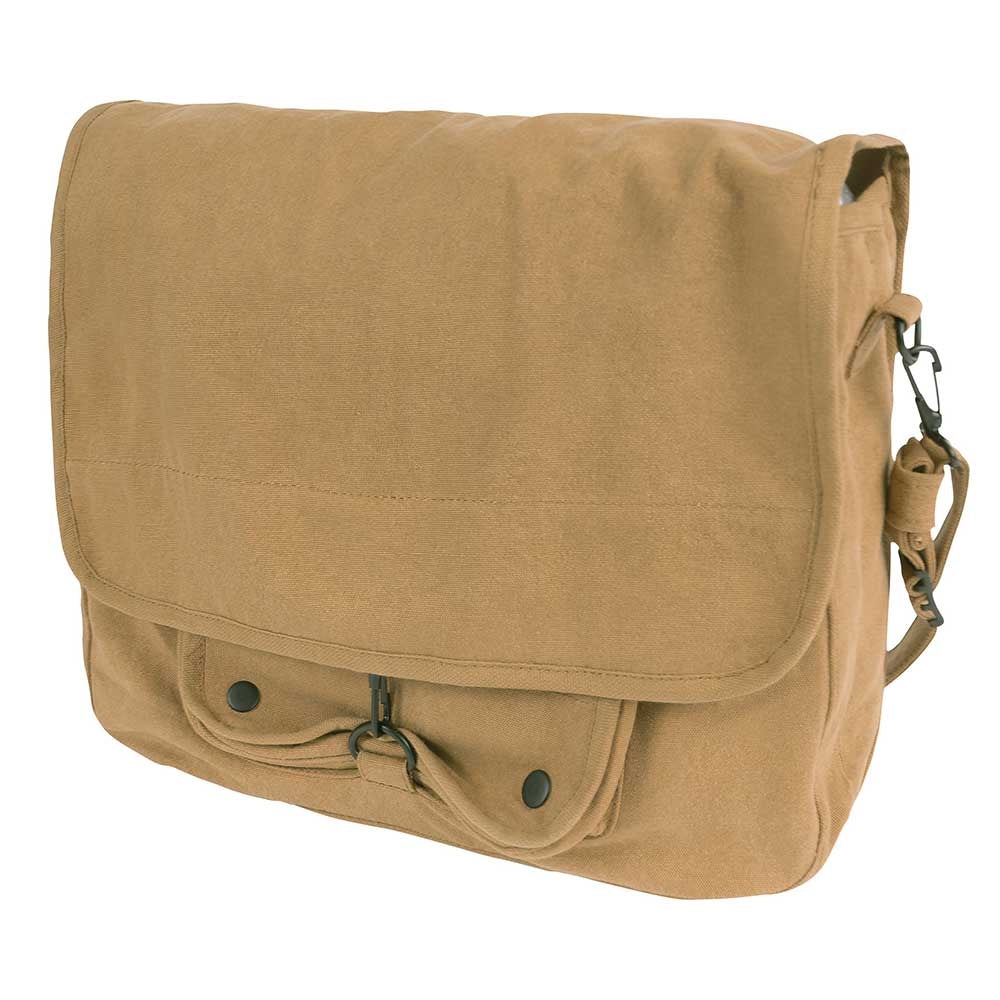 Coyote Brown Vintage Canvas Paratrooper Bag 91280