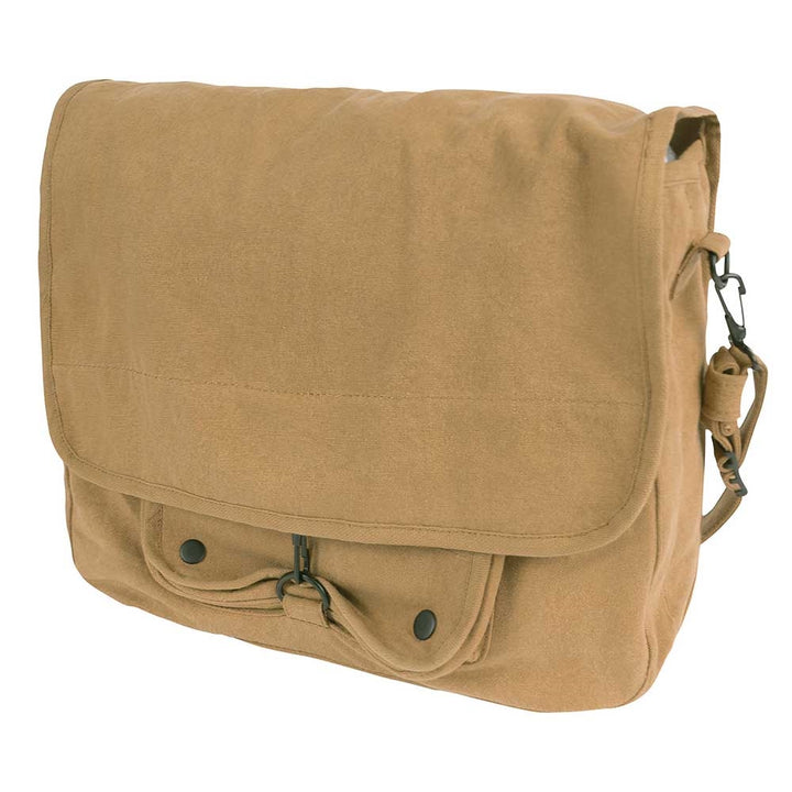 Coyote Brown Vintage Canvas Paratrooper Bag 91280