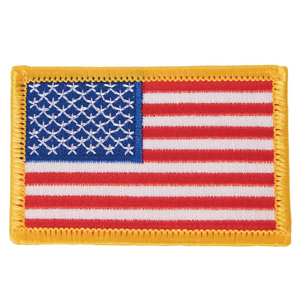 Rothco US Flag Patch with Gold Border - 1777
