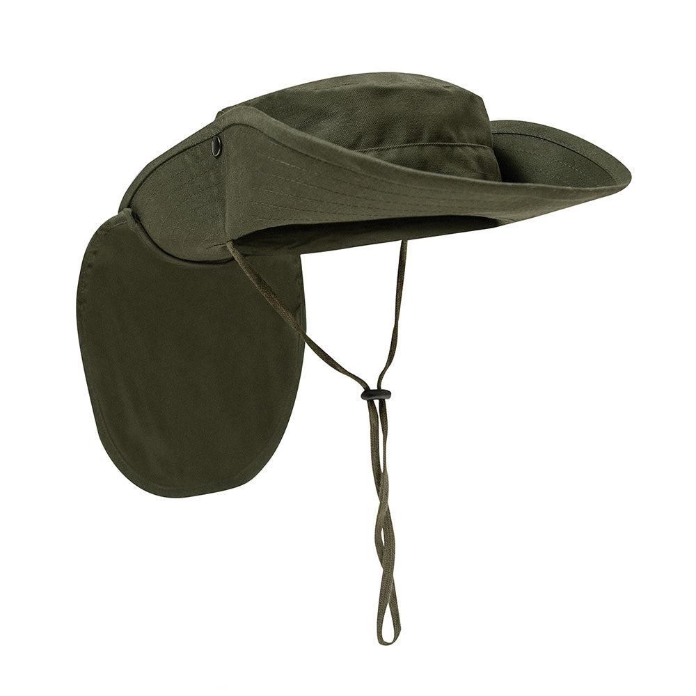 Rothco Olive Drab Adjustable Boonie Hat With Neck Cover 5682