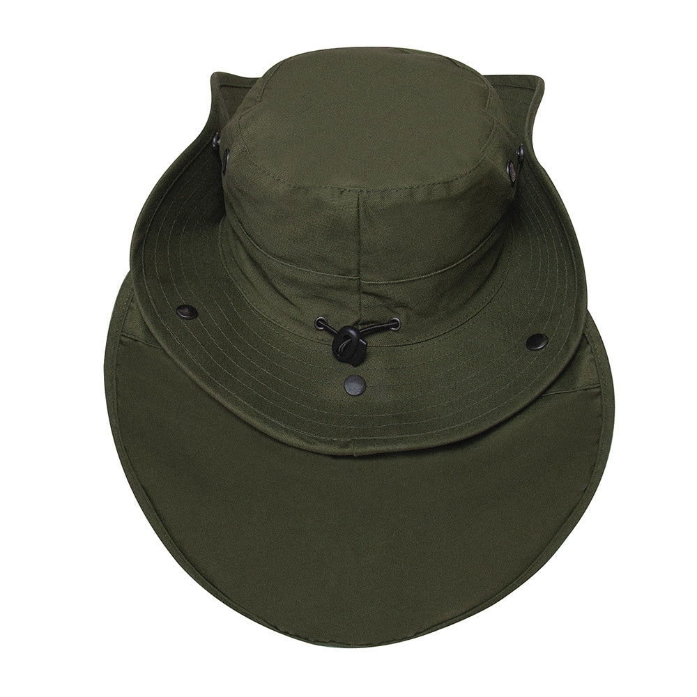 Rothco Olive Drab Adjustable Boonie Hat With Neck Cover 5682