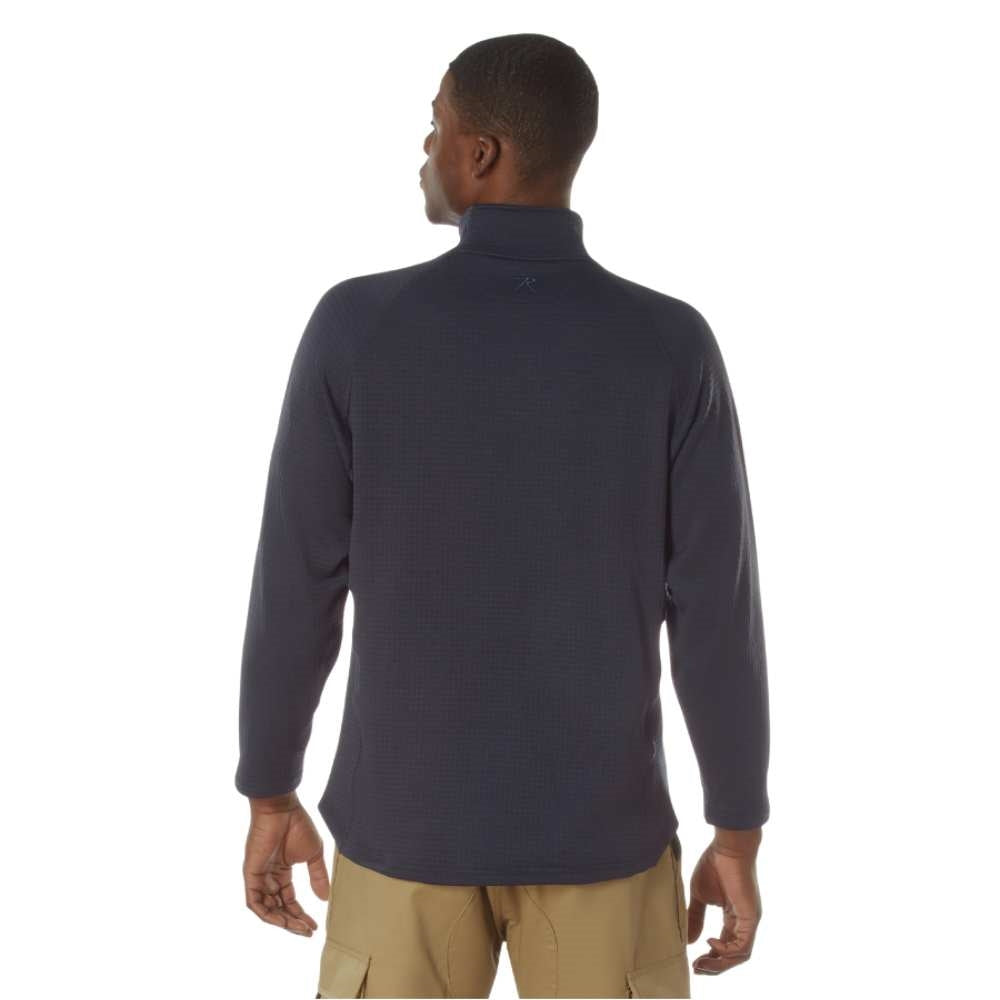 Rothco Midnight Navy Grid Fleece Pullover 13140