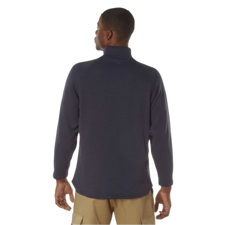 Rothco Midnight Navy Grid Fleece Pullover 13140