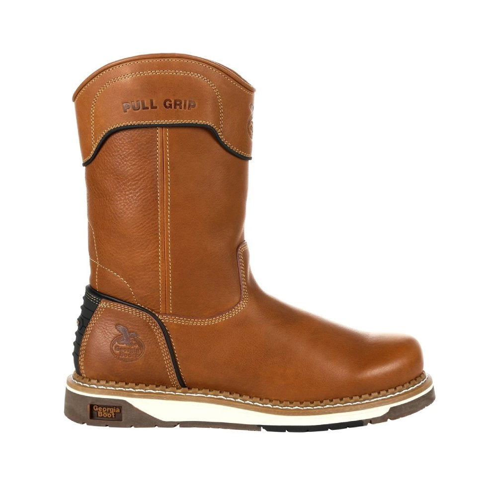 Georgia AMP LT Wedge Slip Resistant Pull On Soft Toe Work Boot GB00349