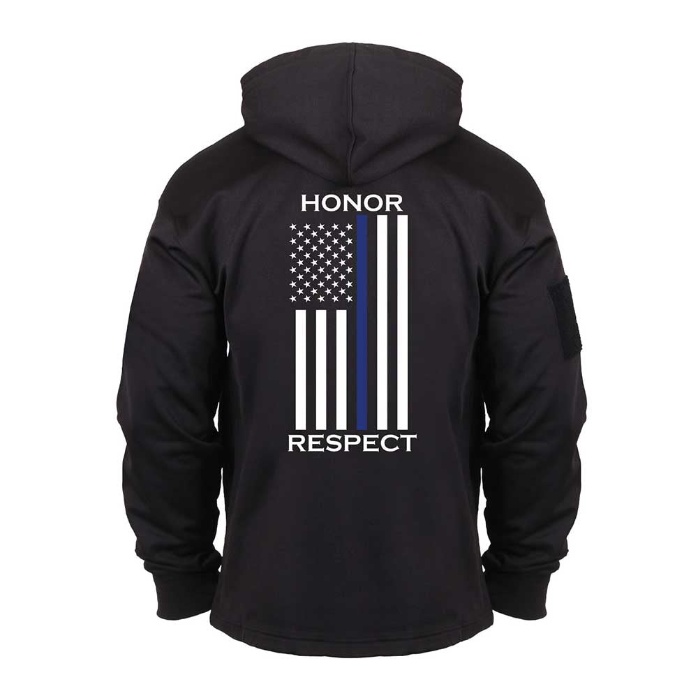 Rothco Honor and Respect Thin Blue Line Hoodie 4303
