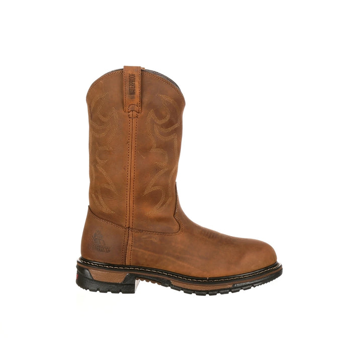 Rocky Original Ride Branson Roper Round Toe Waterproof Western Boot FQ0002733