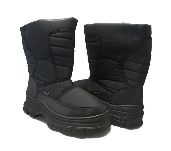 Zig-Zag Black Snow Boots - 7701