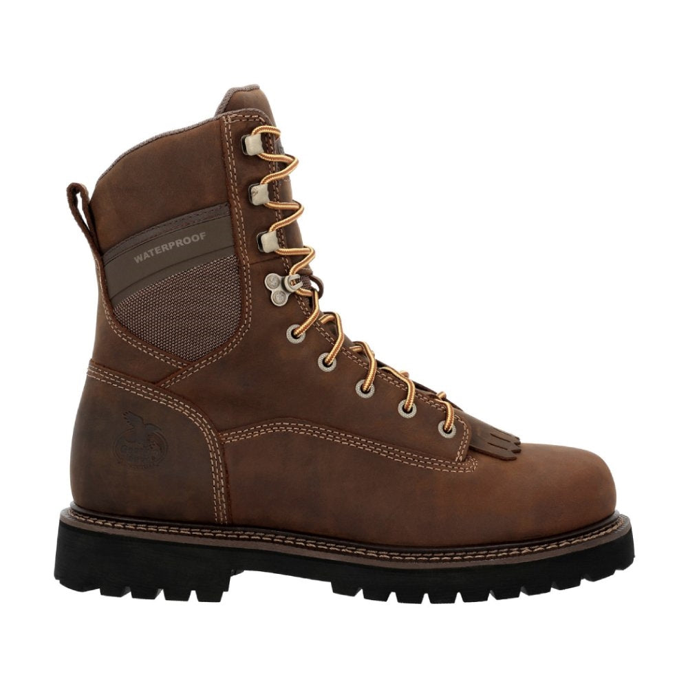 Georgia Low Heel Logger Waterproof Lace Up Composite Toe Work Boot GB00720