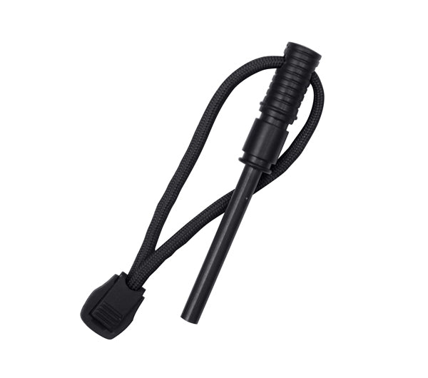 Rothco Black Paracord Knife With Fire Starter - 36742