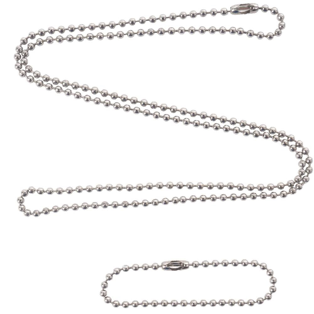 Rothco Silver Dog Tag Chain Set 8384