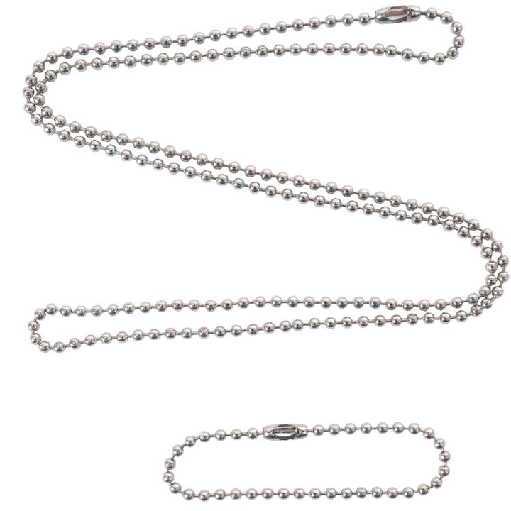 Rothco Silver Dog Tag Chain Set 8384