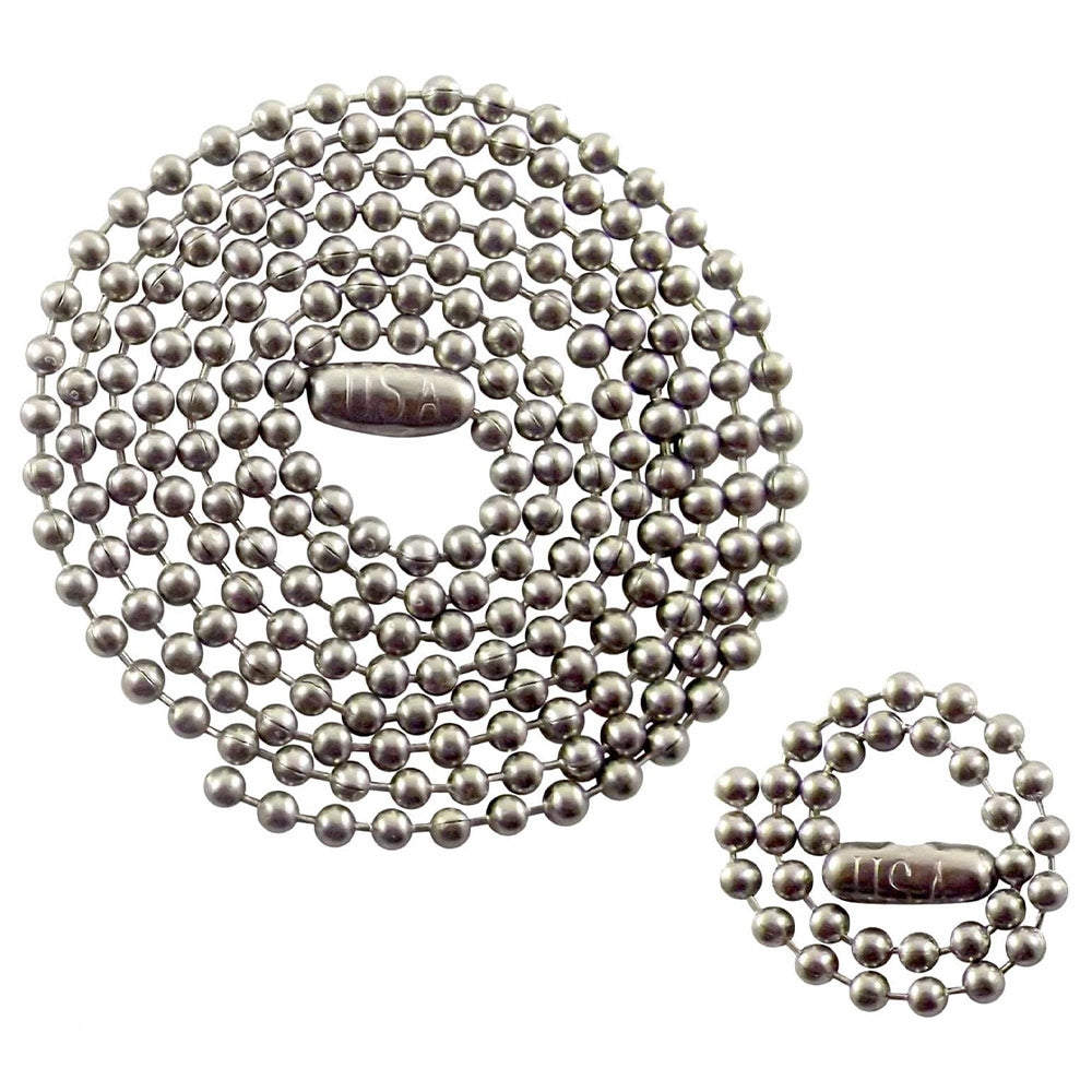 Rothco Silver Dog Tag Chain Set 8384
