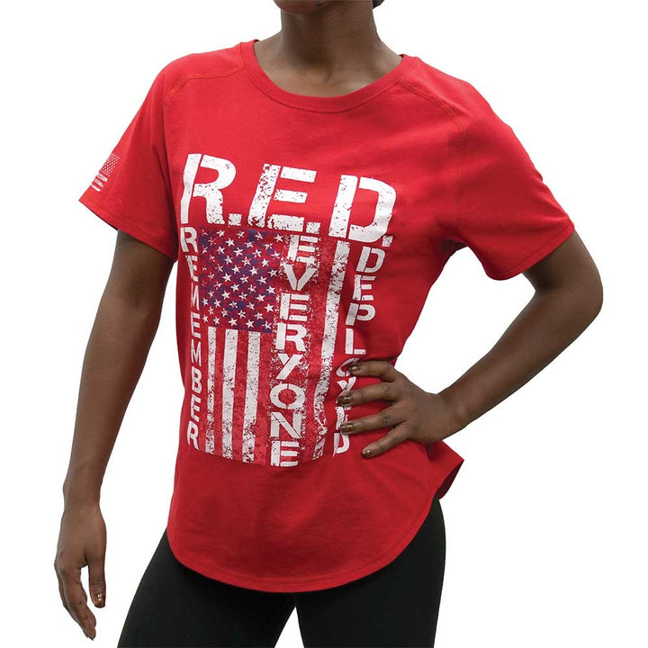 Womens Remember Everyone Deployed T-Shirt 11825