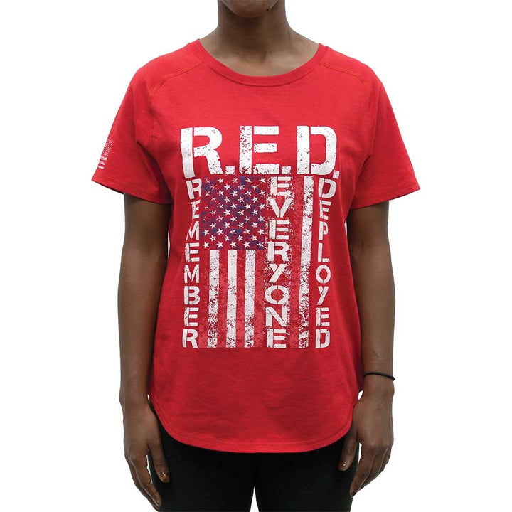Womens Remember Everyone Deployed T-Shirt 11825