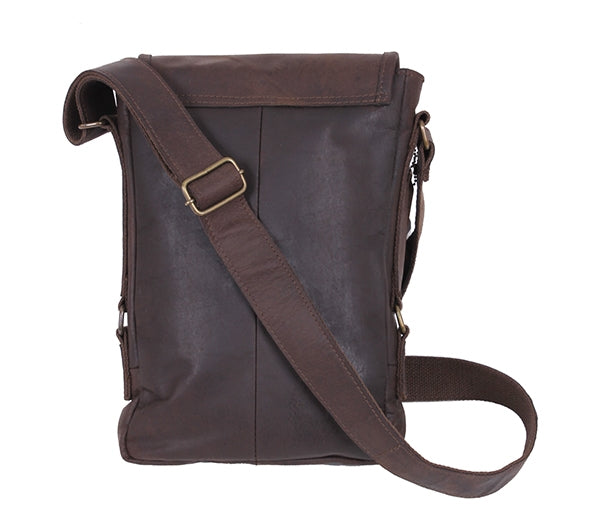 Rothco Brown Leather Military Tech Bag 57950