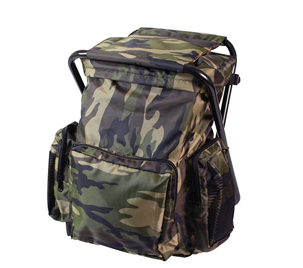 Rothco Woodland Backpack Stool Combo Pack  4548